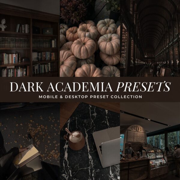 Dark Academia Preset Collection By Primosy