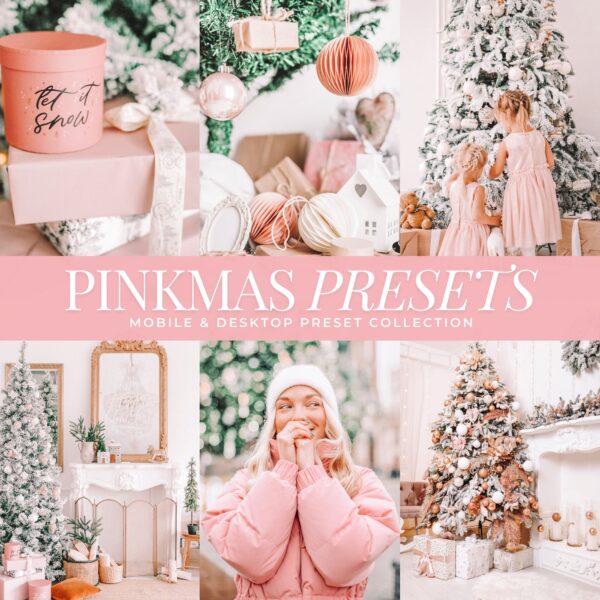 Pink Christmas Preset Collection By Primosy