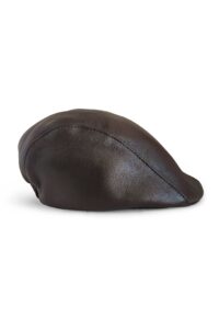 Primosy Genuine Sheep Leather Newsboy Flat Cap – Unisex