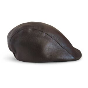 Primosy Genuine Sheep Leather Newsboy Flat Cap – Unisex