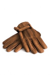 Primosy Durable Men’s Sheep Leather Winter Gloves – Brown